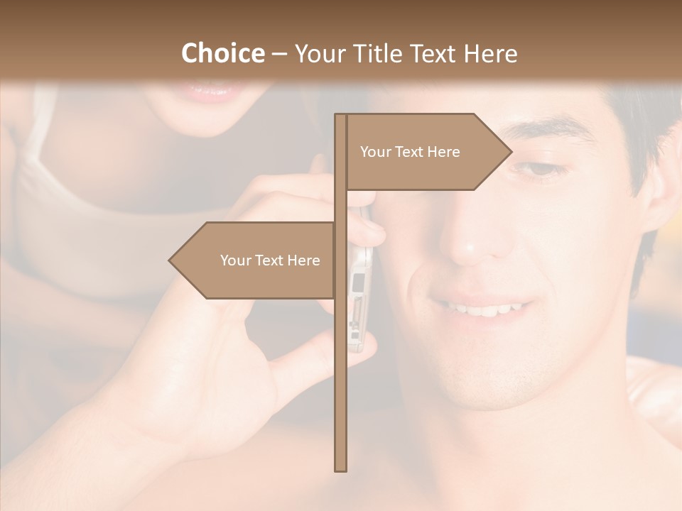 Relationship Cellphone Cell PowerPoint Template