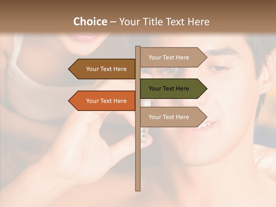 Relationship Cellphone Cell PowerPoint Template