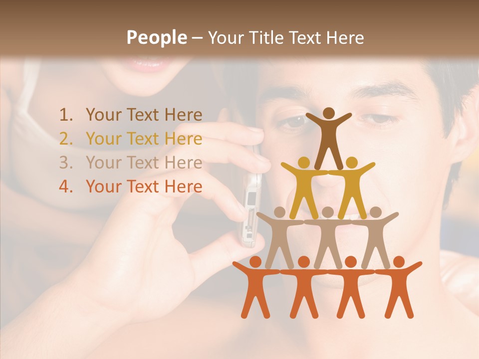Relationship Cellphone Cell PowerPoint Template