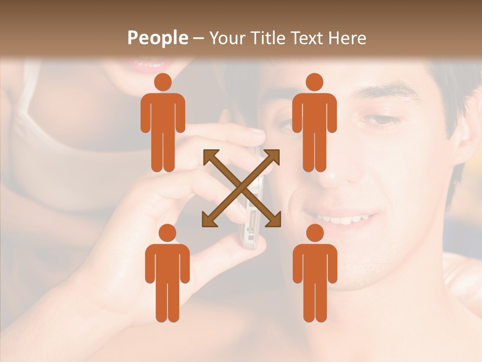 Relationship Cellphone Cell PowerPoint Template