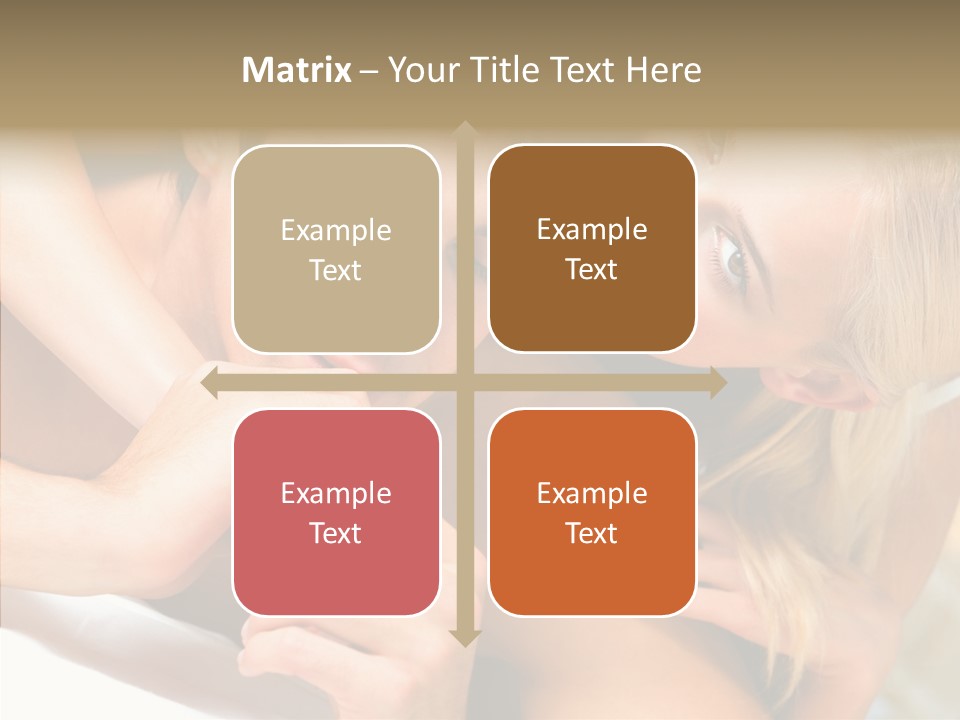 Togetherness Portrait Young PowerPoint Template