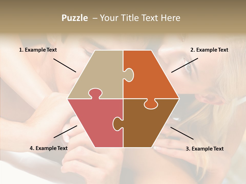 Togetherness Portrait Young PowerPoint Template