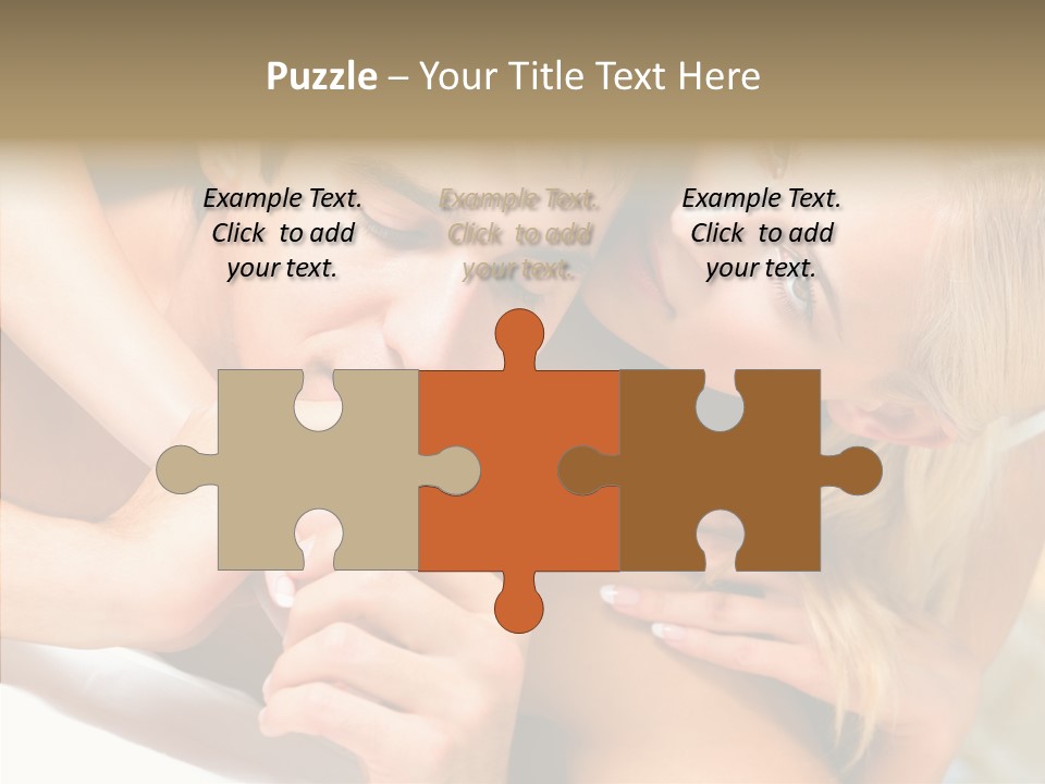 Togetherness Portrait Young PowerPoint Template