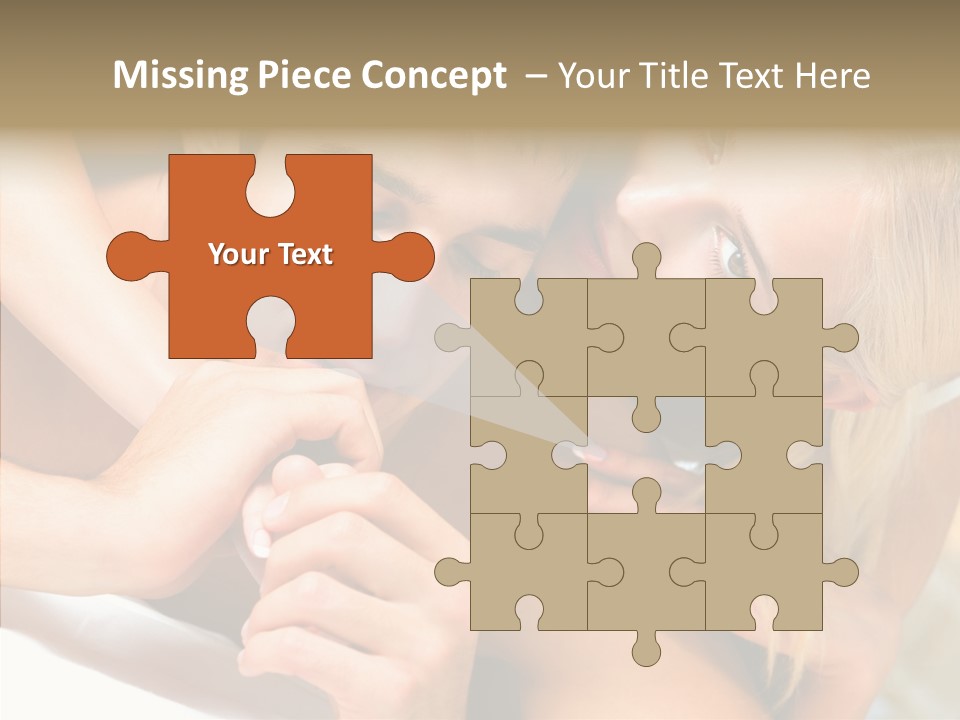 Togetherness Portrait Young PowerPoint Template