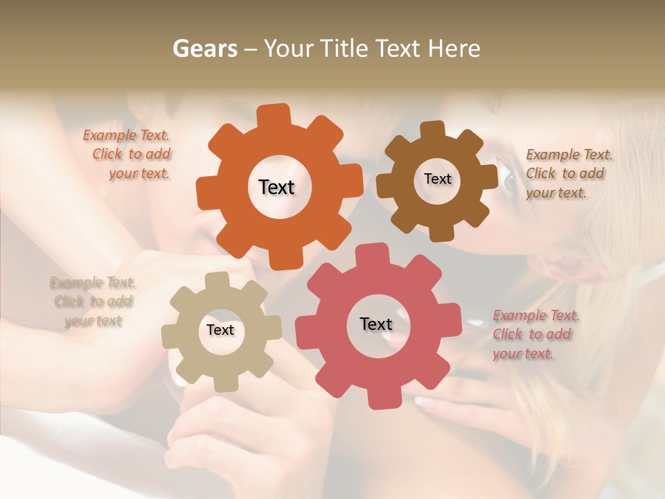 Togetherness Portrait Young PowerPoint Template