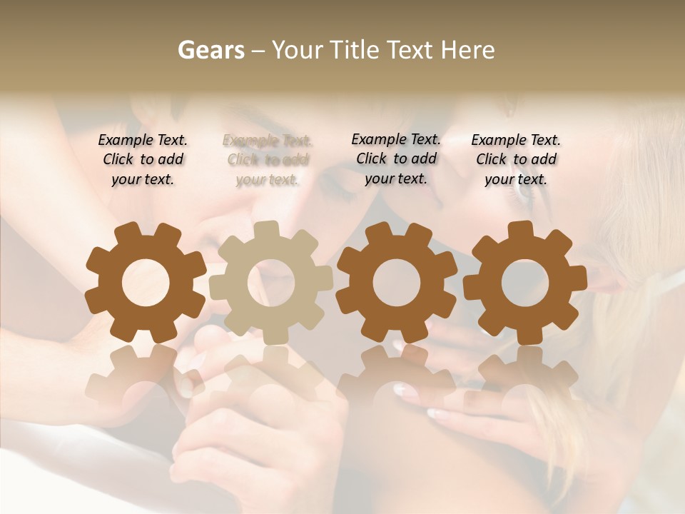 Togetherness Portrait Young PowerPoint Template