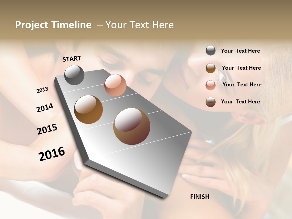 Togetherness Portrait Young PowerPoint Template