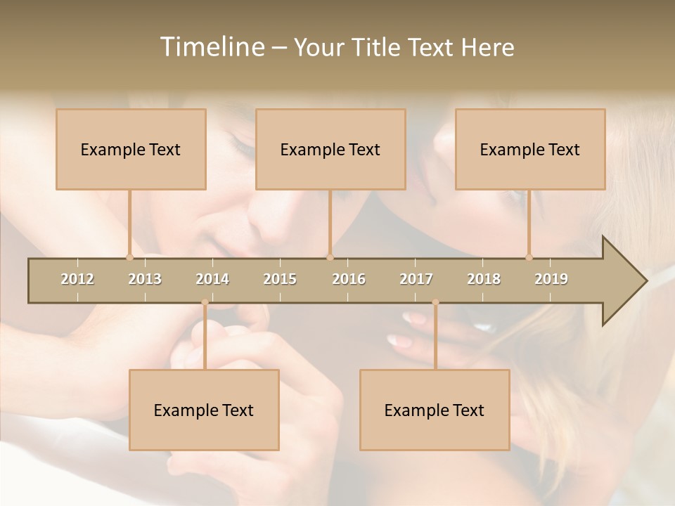 Togetherness Portrait Young PowerPoint Template