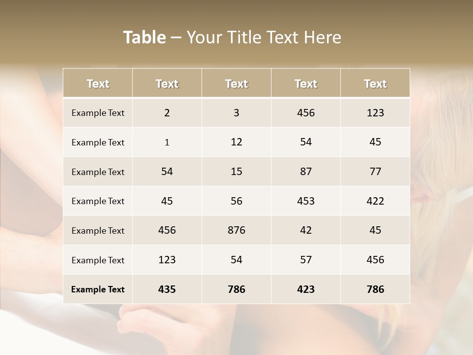 Togetherness Portrait Young PowerPoint Template