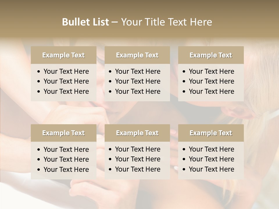 Togetherness Portrait Young PowerPoint Template