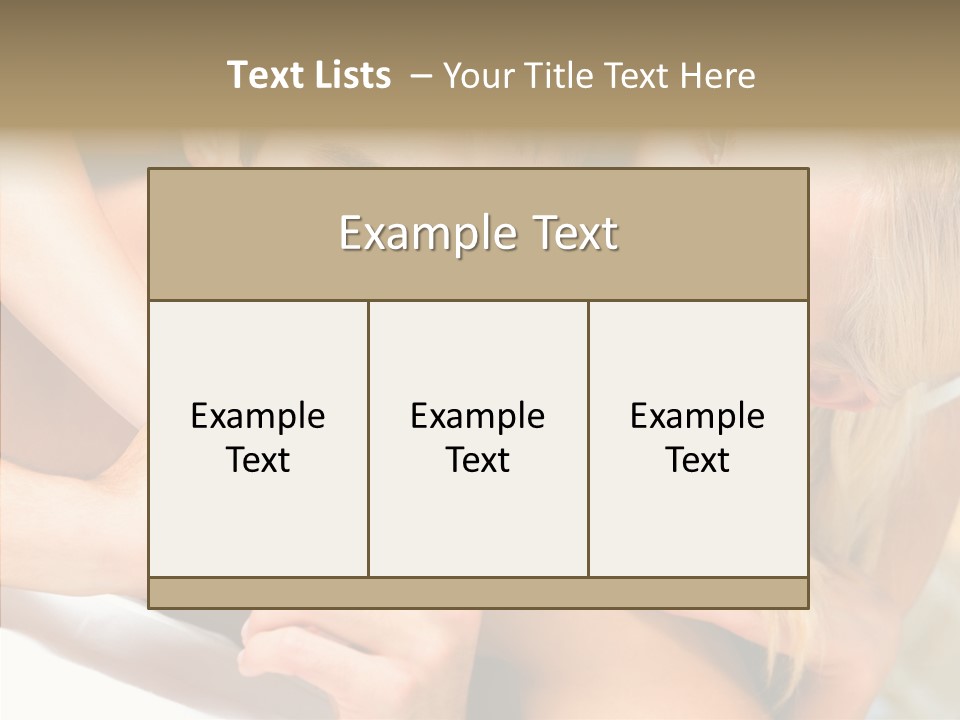 Togetherness Portrait Young PowerPoint Template