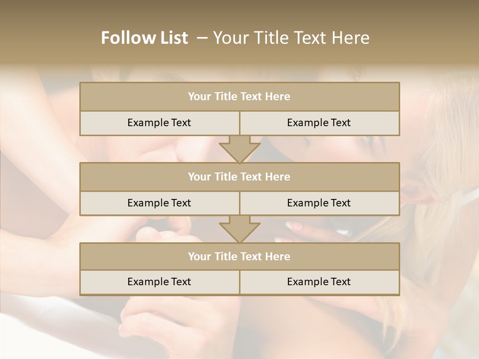 Togetherness Portrait Young PowerPoint Template
