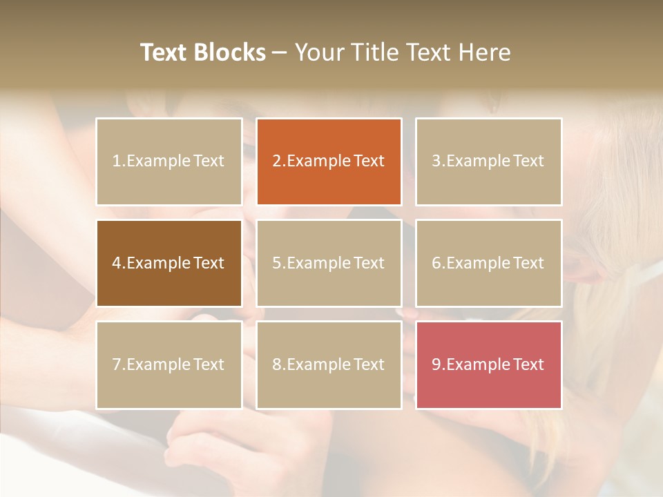 Togetherness Portrait Young PowerPoint Template