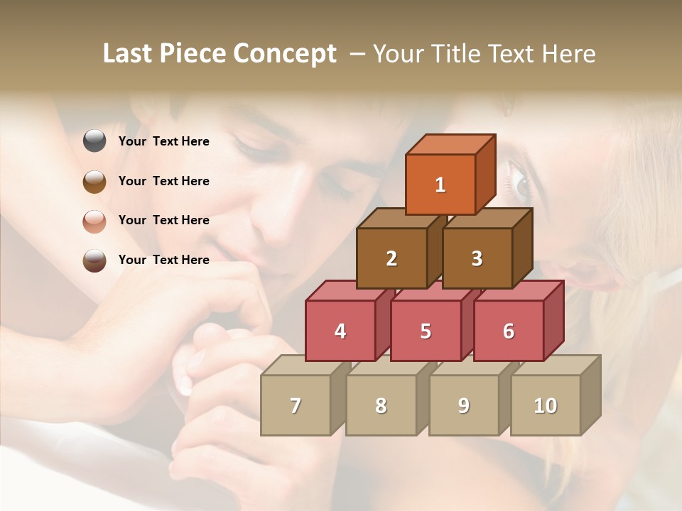 Togetherness Portrait Young PowerPoint Template