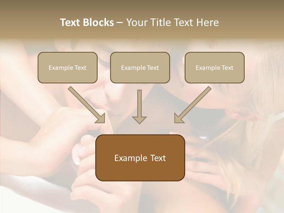 Togetherness Portrait Young PowerPoint Template