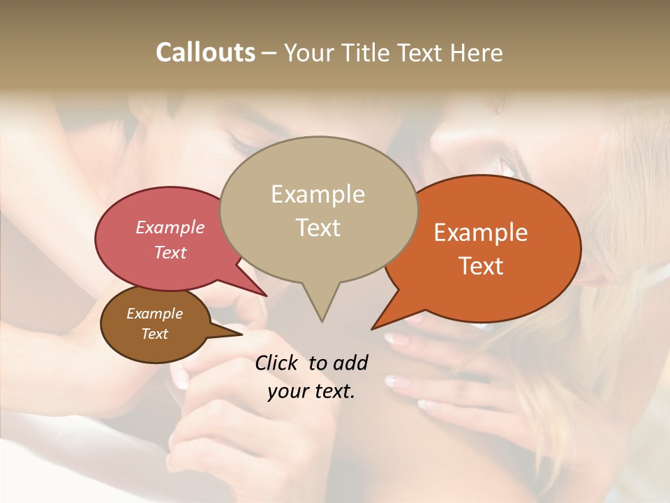 Togetherness Portrait Young PowerPoint Template