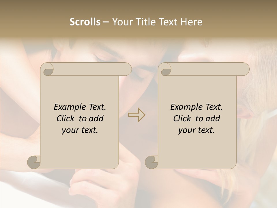 Togetherness Portrait Young PowerPoint Template