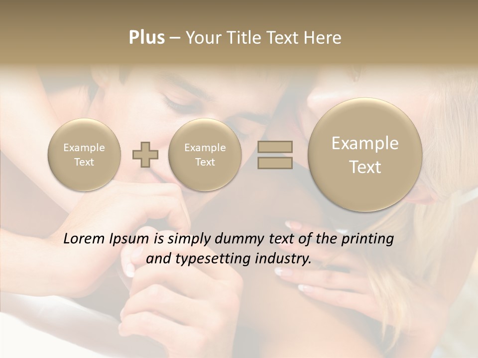 Togetherness Portrait Young PowerPoint Template