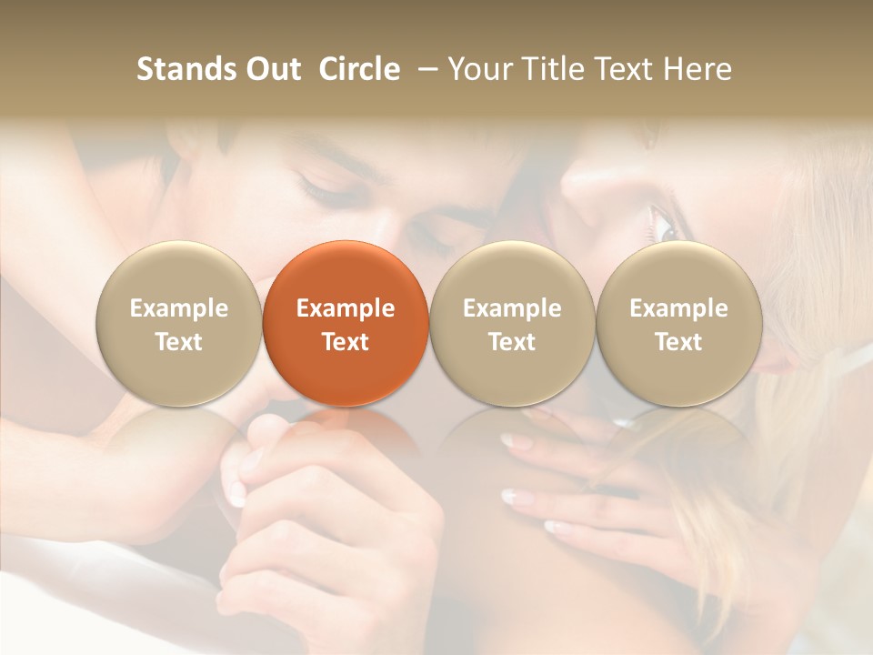 Togetherness Portrait Young PowerPoint Template