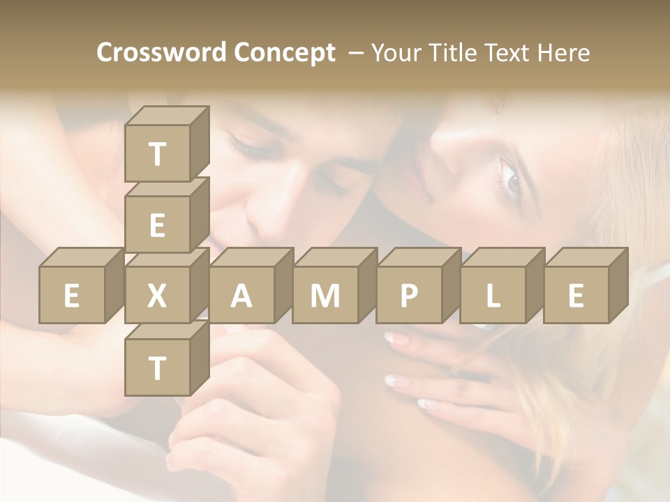 Togetherness Portrait Young PowerPoint Template