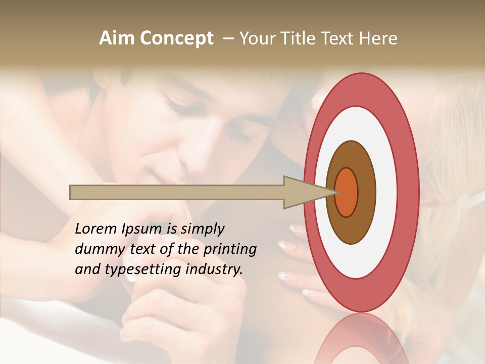 Togetherness Portrait Young PowerPoint Template