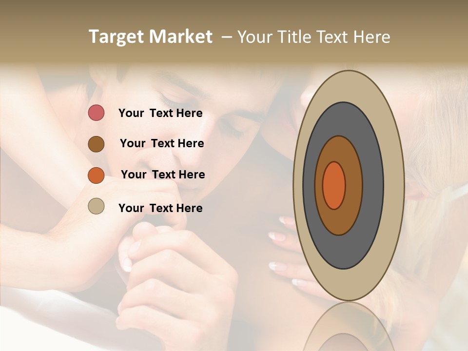 Togetherness Portrait Young PowerPoint Template