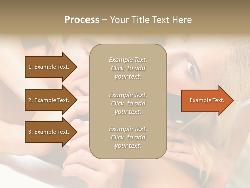 Togetherness Portrait Young PowerPoint Template