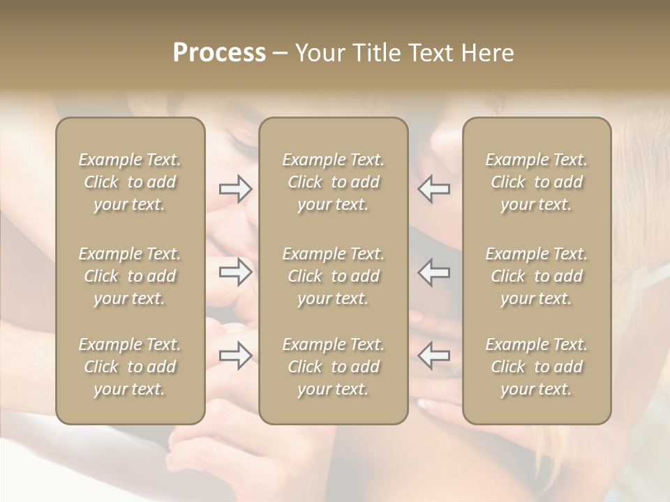 Togetherness Portrait Young PowerPoint Template