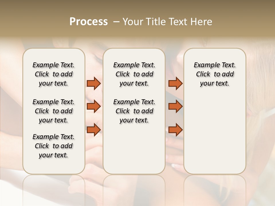 Togetherness Portrait Young PowerPoint Template