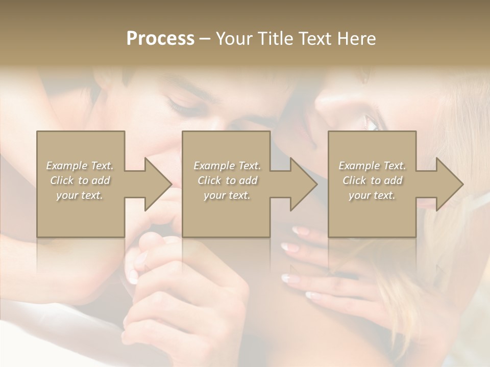 Togetherness Portrait Young PowerPoint Template