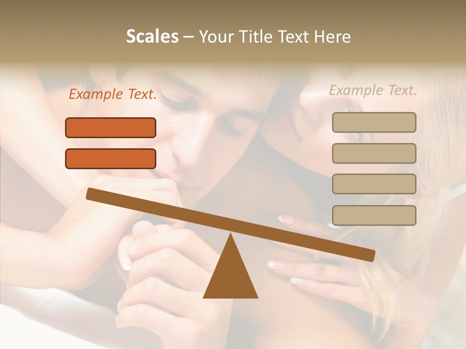 Togetherness Portrait Young PowerPoint Template