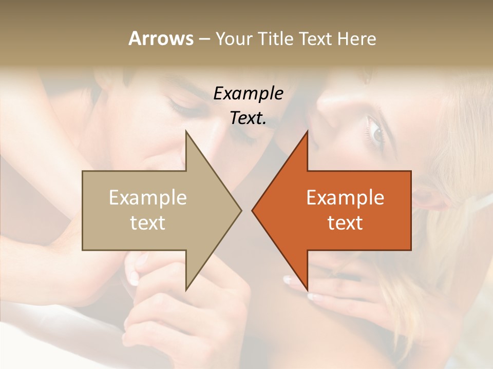 Togetherness Portrait Young PowerPoint Template