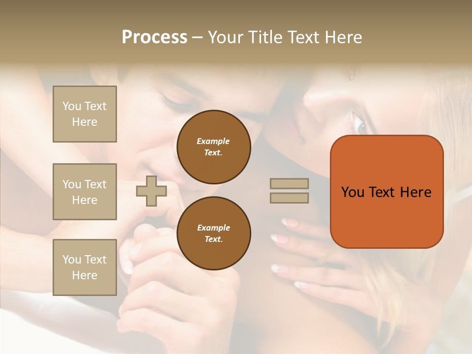 Togetherness Portrait Young PowerPoint Template