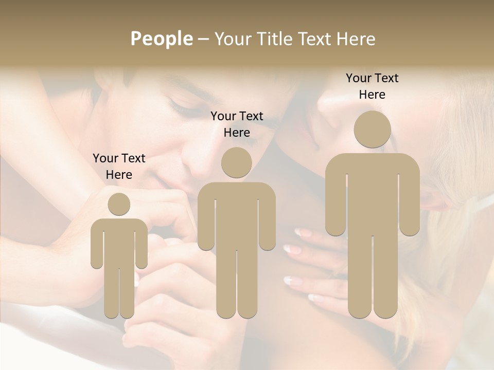 Togetherness Portrait Young PowerPoint Template