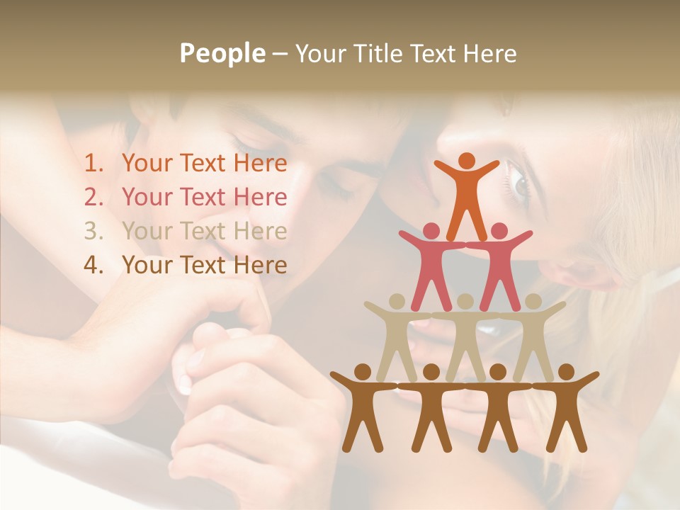 Togetherness Portrait Young PowerPoint Template