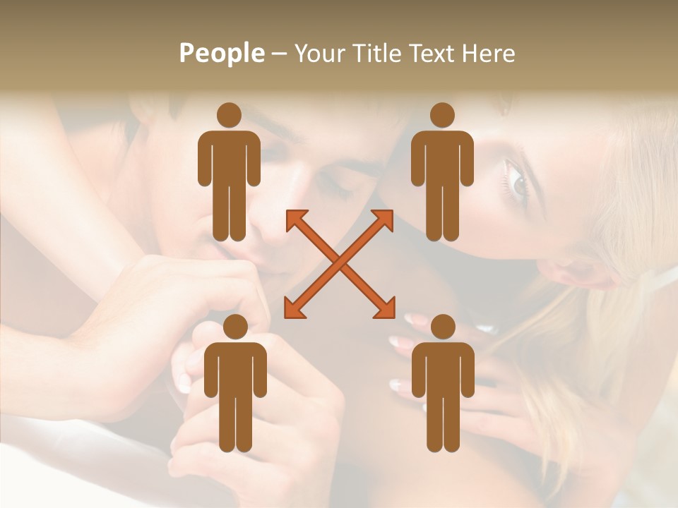 Togetherness Portrait Young PowerPoint Template