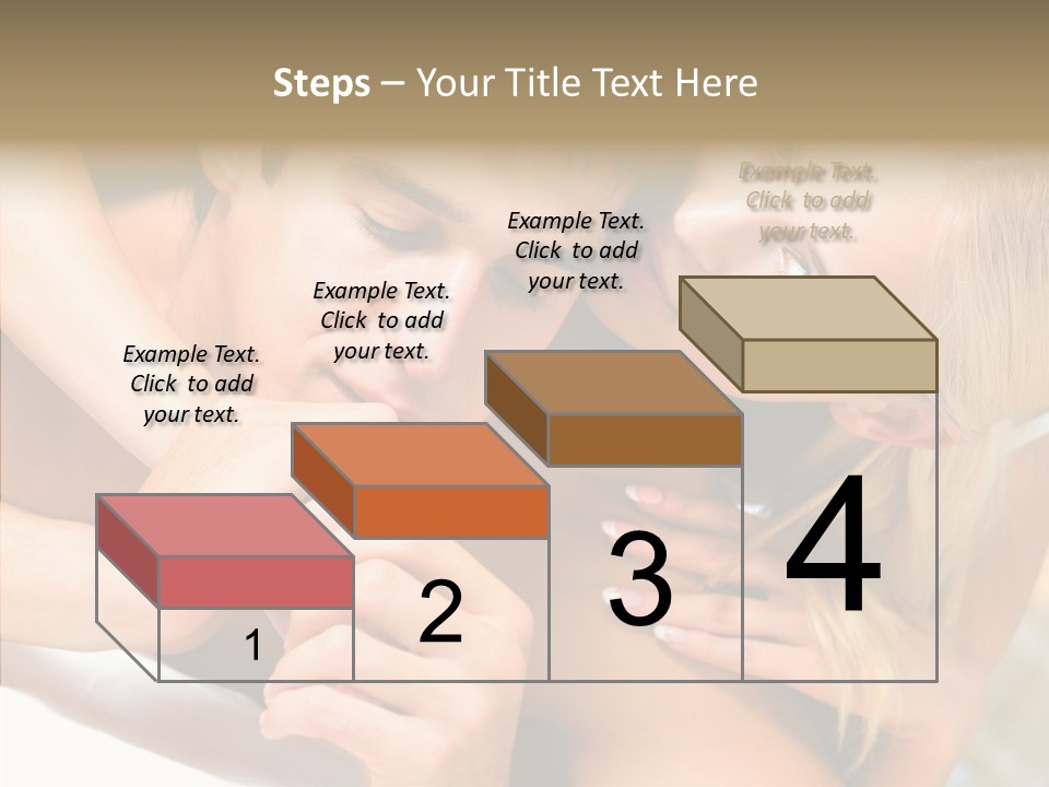 Togetherness Portrait Young PowerPoint Template