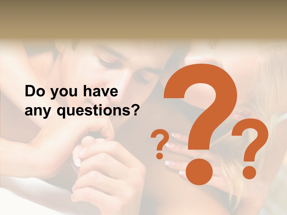 Togetherness Portrait Young PowerPoint Template