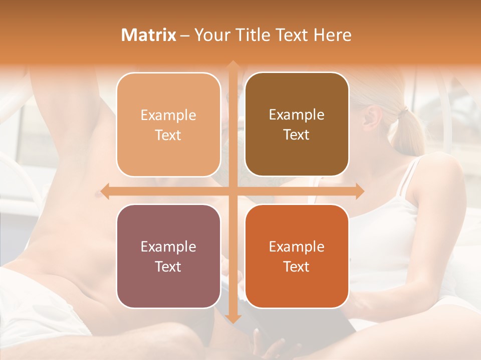 Woman Male Happy PowerPoint Template