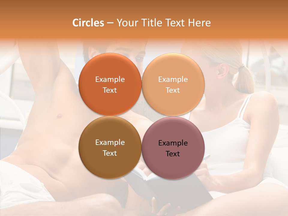 Woman Male Happy PowerPoint Template