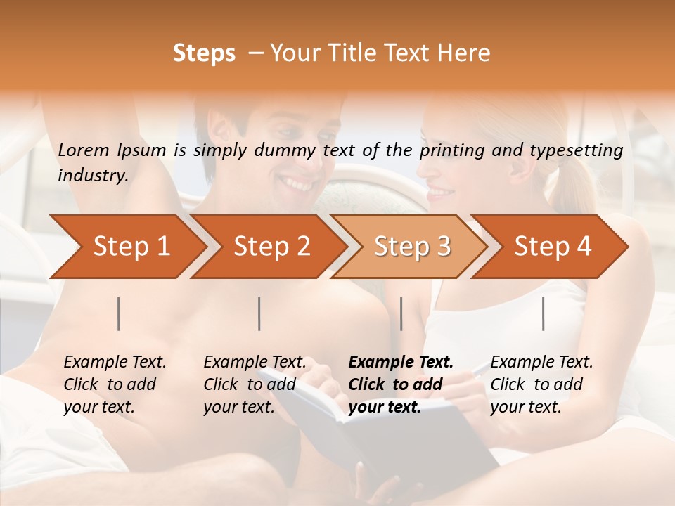 Woman Male Happy PowerPoint Template