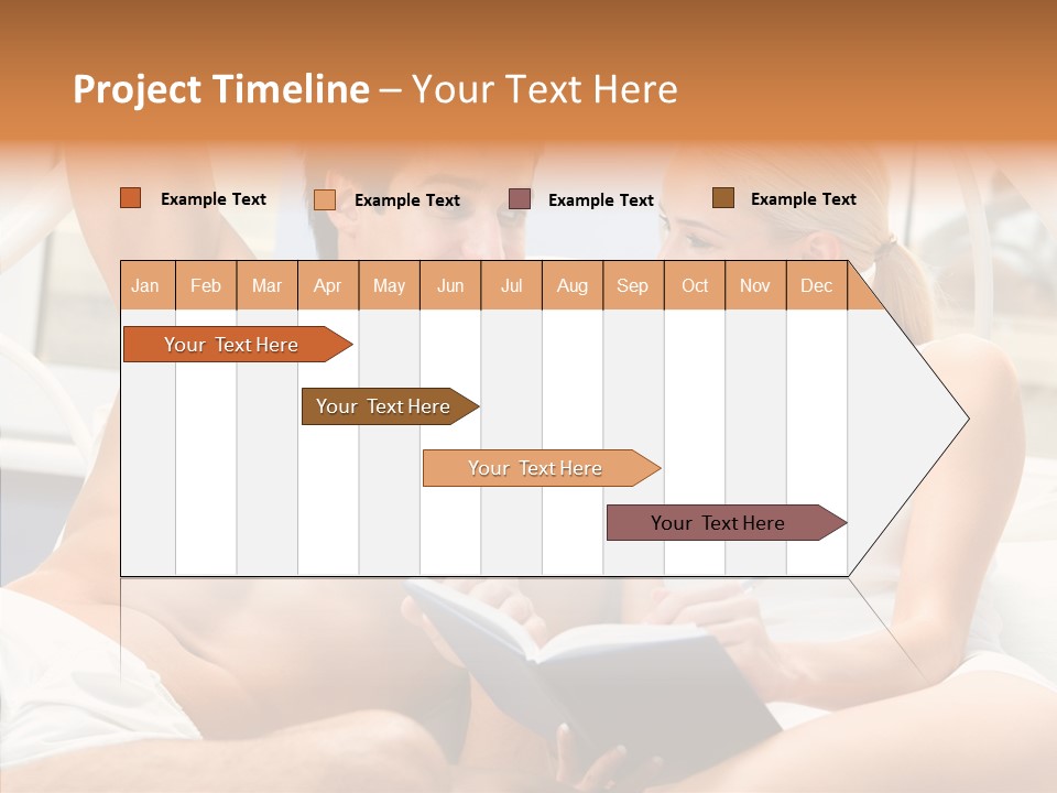 Woman Male Happy PowerPoint Template