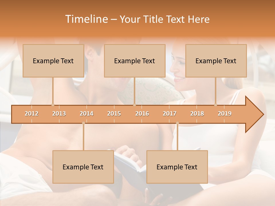 Woman Male Happy PowerPoint Template