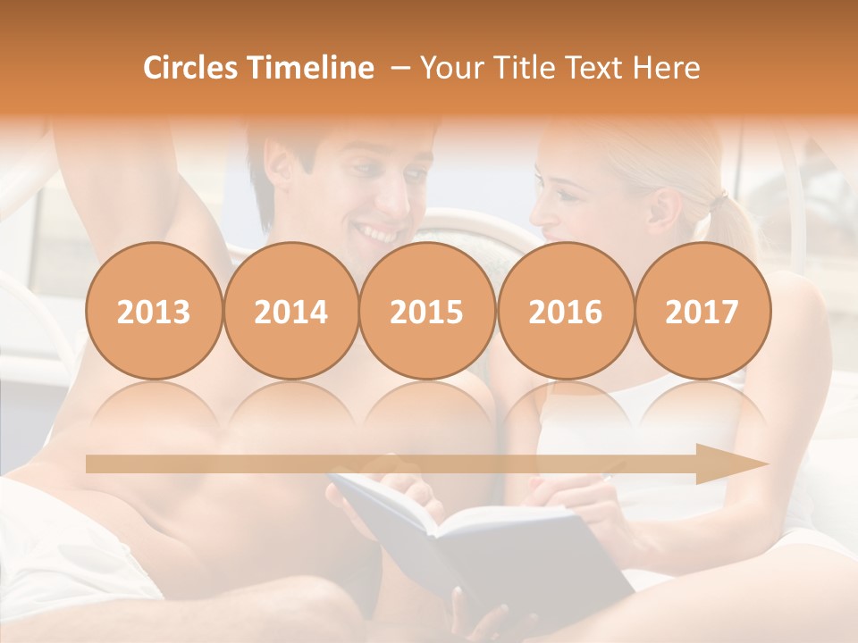 Woman Male Happy PowerPoint Template