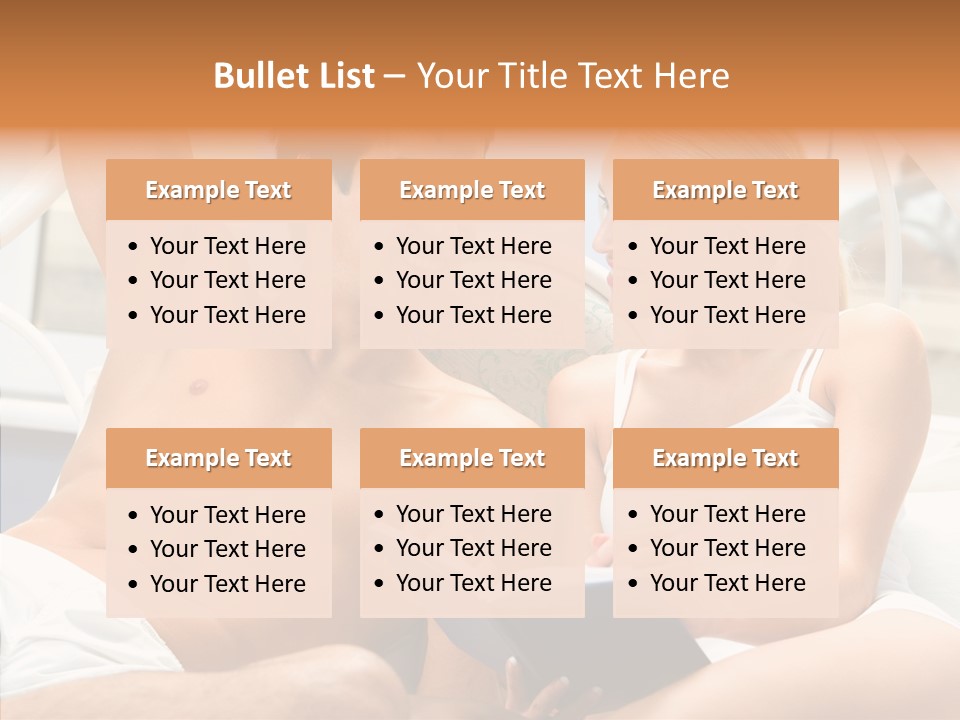 Woman Male Happy PowerPoint Template