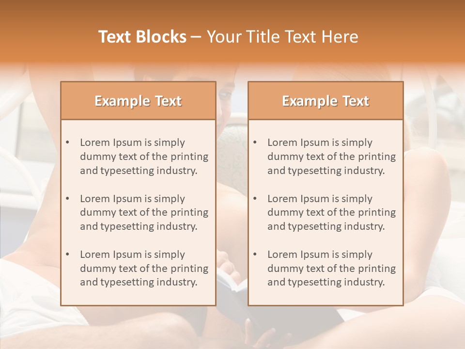 Woman Male Happy PowerPoint Template