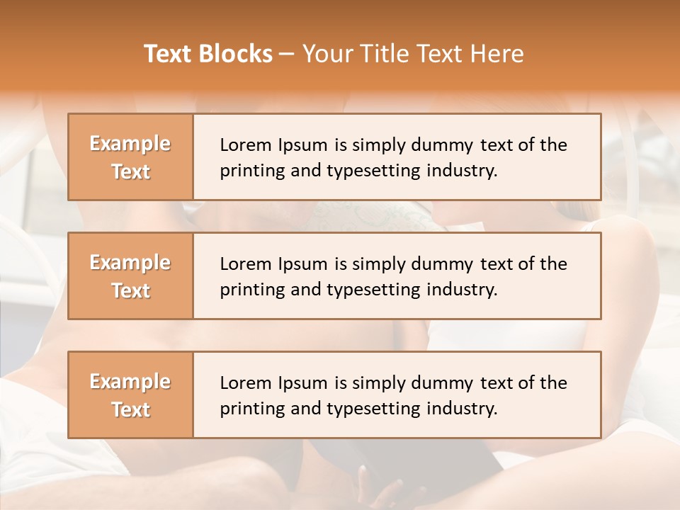 Woman Male Happy PowerPoint Template