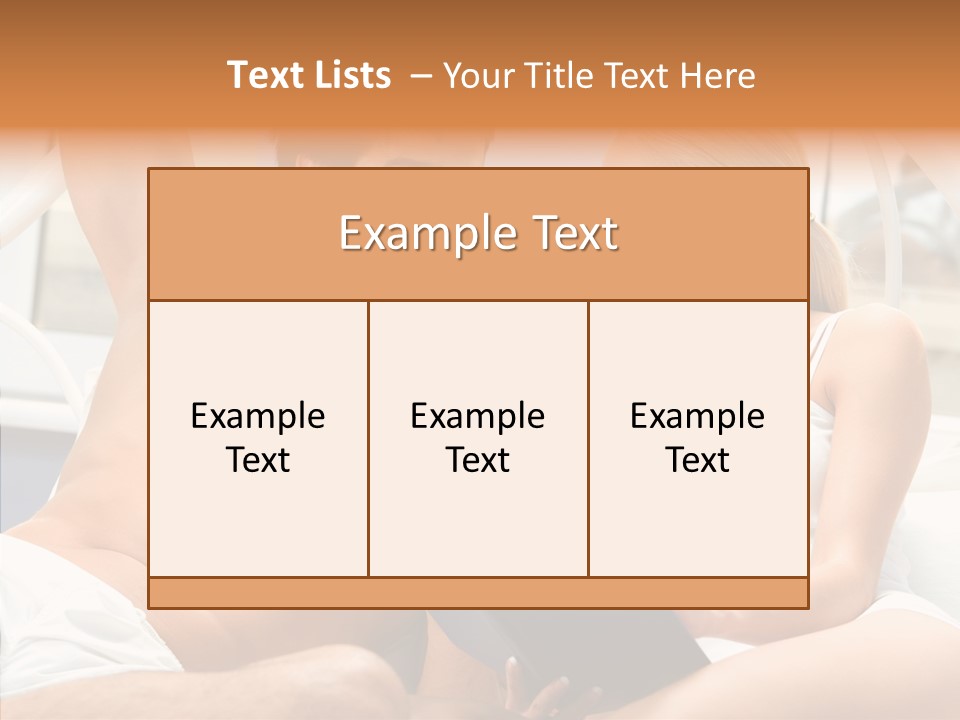 Woman Male Happy PowerPoint Template