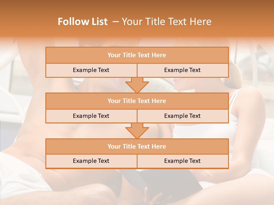 Woman Male Happy PowerPoint Template