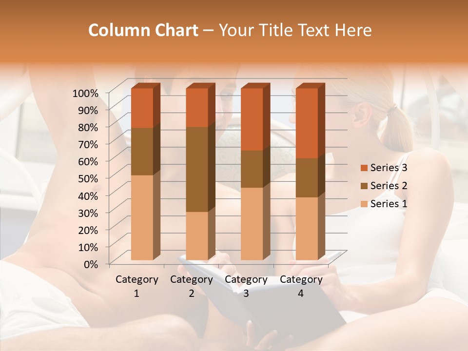 Woman Male Happy PowerPoint Template